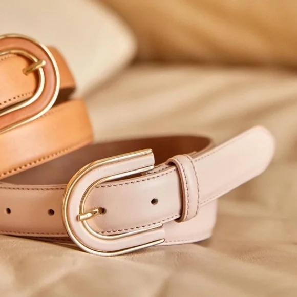 ISO Sezane Ben belt size 75 or 80 Leather belt Sézane Camel size 80 cm in Leather - 40828728 main image 3